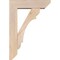 Ekena Millwork Olympic Slat Smooth Bracket w/ Offset Brace, Douglas Fir, 5 1/2"W x 18"D x 26"H BKT0604X18X26OLY06SDF - alternate 4